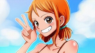 Nami vs Robin Adu Smash bola voli - one piece