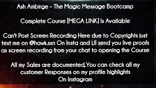 Ash Ambirge  course - The Magic Message Bootcamp download