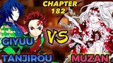 MUZAN VS TANJIROU AND GIYUU😯‼️Demon Slayer Infinity Castle Arc Chapter 182