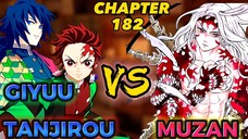 MUZAN VS TANJIROU AND GIYUU😯‼️Demon Slayer Infinity Castle Arc Chapter 182