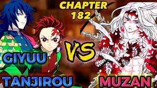 MUZAN VS TANJIROU AND GIYUU😯‼️Demon Slayer Infinity Castle Arc Chapter 182