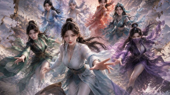 [4K Selection & Collection] Ordinary goddesses leap out of their paintings—tomorrow, Old Demon Han i