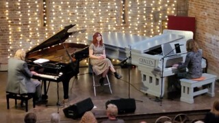 Rick and Adam Wakeman with Hayley Sanderson, Beccles, 2022-10-12