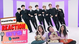 วอดวาย Reaction |  BTS Funny Vlive Moments I think of a lot | WatchWhy