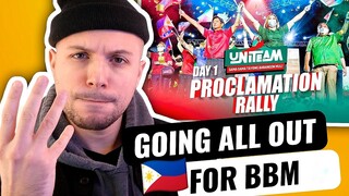 Uniteam Proclamation Rally - Bong Bong Marcos VLOG #198: DAY 1 | HONEST REACTION