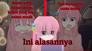 Review lengkap anime Bocchi the Rock - kalau kalian tau uniknya anime ini, anime ini bakal bagus