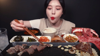 [Mukbang TV] - Thịt bò và nấm nướng