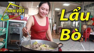 Nấu lẩu bò cùng chị Sơn Ca - Nam Viet 14
