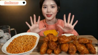 Mì cay HQ và gà mật ong phần 1 #mukbang