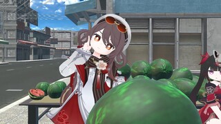 Fufu buys melon