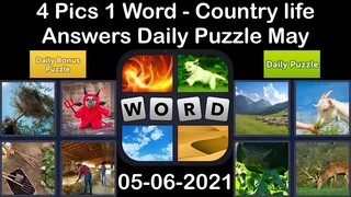 4 Pics 1 Word - Country life - 06 May 2021 - Answer Daily Puzzle + Daily Bonus Puzzle