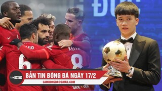 Bản tin Bóng Đá ngày 17/2 | Liverpool hạ bệ Inter; Hoàng Đức giành QBV Việt Nam 2021