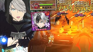 GOD OF CRIT!! LVL 100 RED SHIN FLEXES HIS POWER IN PVP!! | Seven Deadly Sins: Grand Cross