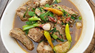 แกงอ่อมซี่โครงหมูแบบอิสาน สูตรแฟนรักแฟนหลง วิธีทำง่ายเหมือนปอกกล้วยเข้าปาก!!