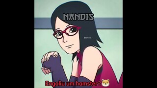 A Sarada nn gosta da Sumire😅 #sarada #sumire #boruto #borutonextgenerations #meme #shorts #fypシ .