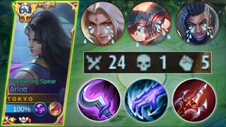 ARLOTT NEW HERO IS THE NEW CORE MONSTER! BEST BUILD & EMBLEM ARLOTT 2023 | ARLOTT MOBILE LEGENDS