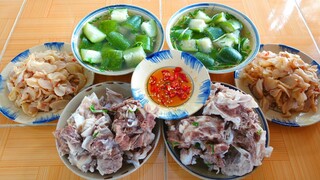 Thu Hoạch Dây Bầu Rộ Trái • Má Heo Hầm Bầu, Củ Cải Muối Trộn Giấm Đường | MTQH