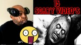 REACTING TO 15 INSANELY SCARY VIDEO'S - Try Not To Get Scared Challenge