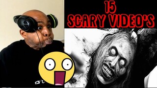 REACTING TO 15 INSANELY SCARY VIDEO'S - Try Not To Get Scared Challenge