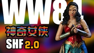 万代shf少数不崩的面雕？阉割配件还算良心？？shf神奇女侠2.0上手体验一睹为快！