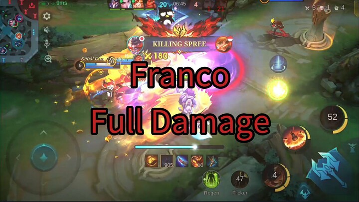 Franco build Full Damage ☠️