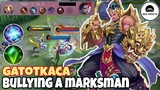 Gatotkaca Bullying a Marksman on Gold Lane | Mage Build and Emblem