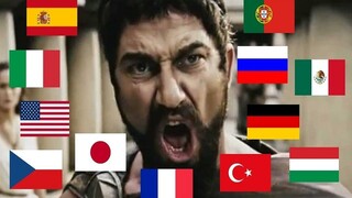 What does it feel like to shout "This is Sparta" in twelve languages?