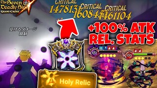 INSANE RELIC BOOST?! PURGATORY MELI + 100% ATK-RELATED STATS!! | Seven Deadly Sins: Grand Cross