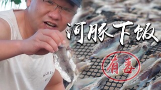 河豚晒干配粥吃，渔民不收钱，漠叔受到夹道欢迎