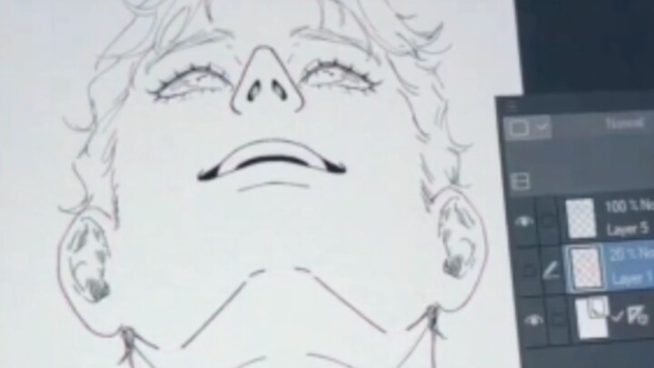 This is how you should draw looking up.