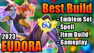 EUDORA BEST BUILD 2023 | TOP 1 GLOBAL EUDORA BUILD | EUDORA - MOBILE LEGENDS | MLBB