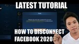 LATEST TUTORIAL ON HOW TO DISCONNECT ACCOUNT FACEBOOK | MOBILE LEGENDS 2.0 | APRIL 2020
