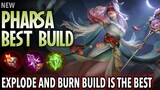 Those who escape will BURN | Pharsa Best Build in 2021 | Pharsa Gameplay and Build - Mobile Legends