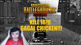 Menjemput Rezeki PUBG Mobile 16 KILL!!! Gagal Chicken?