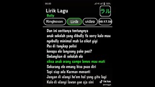 lirik lagu bully di remix karna su sayang