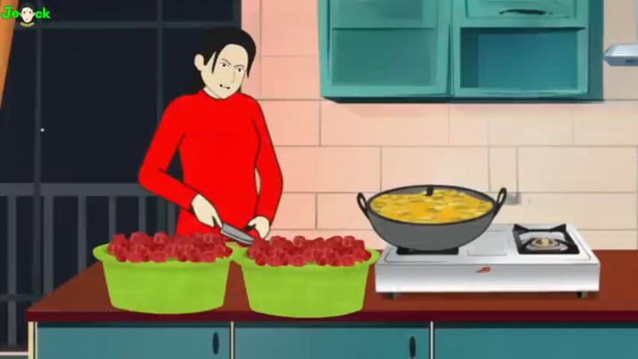 AZAB PENJUAL CIRENG ISI NGAKUNYA ISI DAGING AYAM SUWIR PADAHAL ASLINYA DAGING ANJG | ANIMASI AZAB