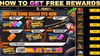 BOMB SQUAD 5V5 FREE REWARDS IN FREE FIRE 🔥 FAST CLAIM