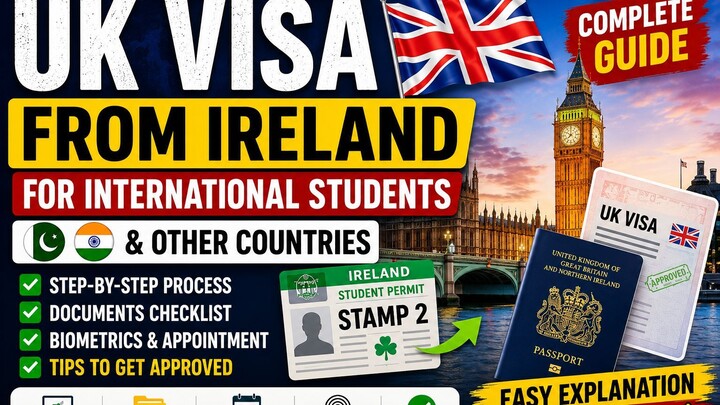 UK Visa from Ireland on Stamp 2 | Step-by-Step Guide for International Students