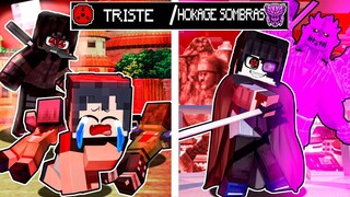 A HISTORIA de SASUKE UCHIHA  no MINECRAFT!