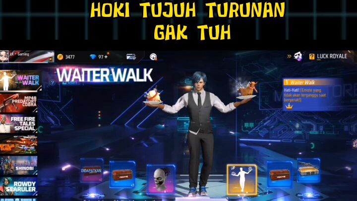 hoki tujuh turunan gak tu