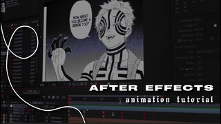 after effects | animation tutorial UPDATED (manga)