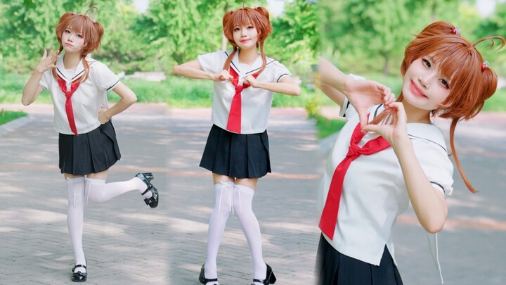 The most suitable dance for Sakura is here! You can also stamp your feet cutely without stretching y