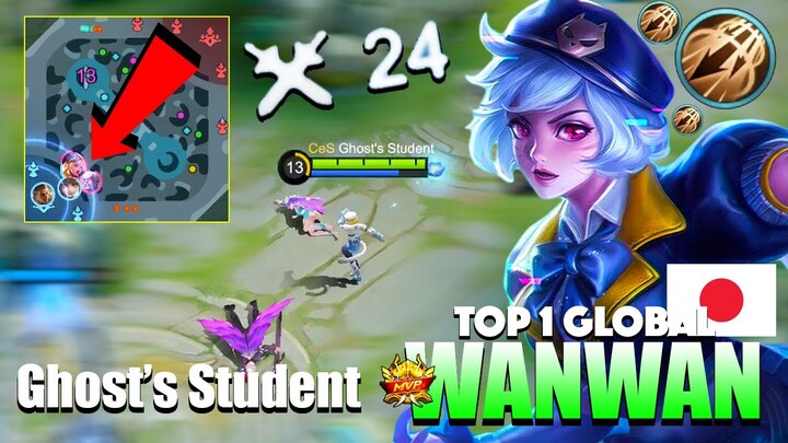 Wanwan Pure Attack Speed! 99% Deadly Combo! | Top 1 Global Wanwan Gameplay By Ghost's Student ~ MLBB