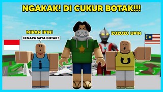 MIPAN & ZUZUZU Di Cukur Botak Menjadi Upin & Ipin! KOCAK! (Brookhaven) - Roblox