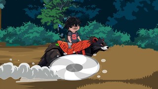 "The Sky-Swallowing Tiger King" Meng Ya and the honey badger were besieged by the jade-faced fox #sa