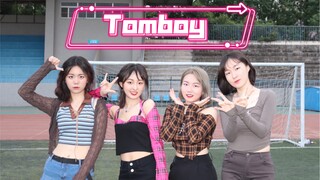 【Tomboy】大四学姐操场打歌! 翻跳接力帅死谁了！