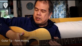 Guitar Tip:  Palm Muting Guitar for Beginners