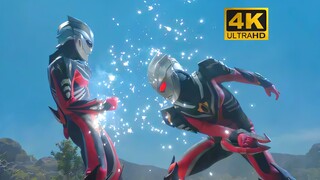 「𝟒𝐊」Ultraman Nexus chiến đấu với niềm vui thuần khiết, một người đàn ông xoa tóc bằng tay không, hìn