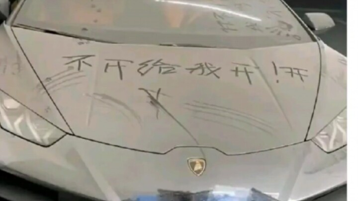 "Why are there always luxury cars no one drives at the back of the garage?"