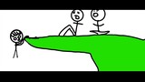 animasi nolongin teman jatuh dari tebing ||ngakak 🤣